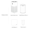 Mi Air Purifier 3H for home, high efficiency filter eliminate 99.97% smoke pollen dust, quiet for large space up to 484sq ft, for living room, bedroom