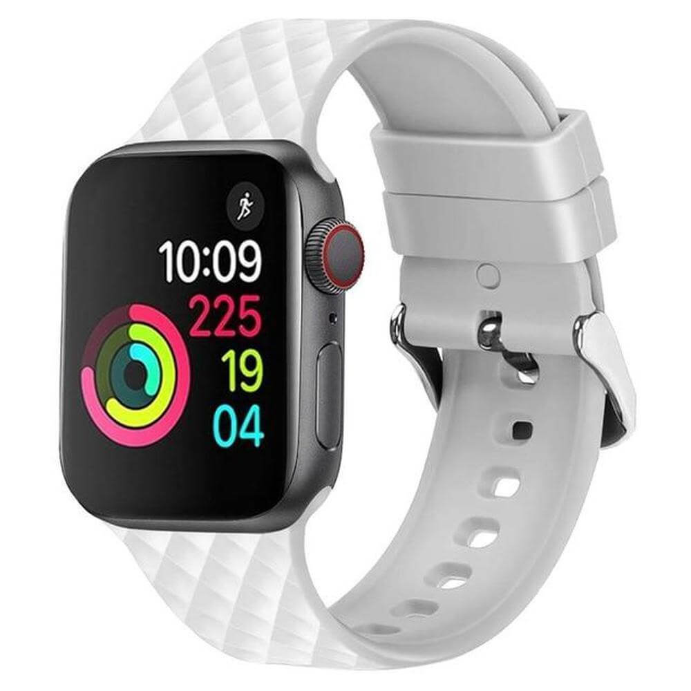 3D Pattern Silicone Strap for Apple Watch-Silicone Band-800X