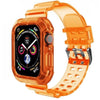 Load image into Gallery viewer, Retro Style Transparent Strap for Apple Watch®–Tangerine Tango
