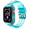 Retro Style Transparent Strap for Apple Watch®–Icy Blue