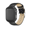 Genuine Leather Carbon Fiber Strap w/ Protective Case for Apple Watch-Leather Band-800X