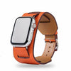 Luxury Genuine Double Layer Leather Band Bracelet Strap for Apple Watch-Leather Band-800X