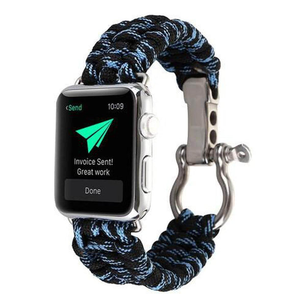 Paracord Survival Bracelet for Apple Watch-Nylon Band-800X