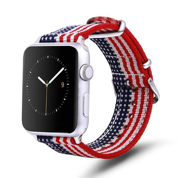 Patriot Edition Nylon Strap for Apple Watch-Nylon Band-800X