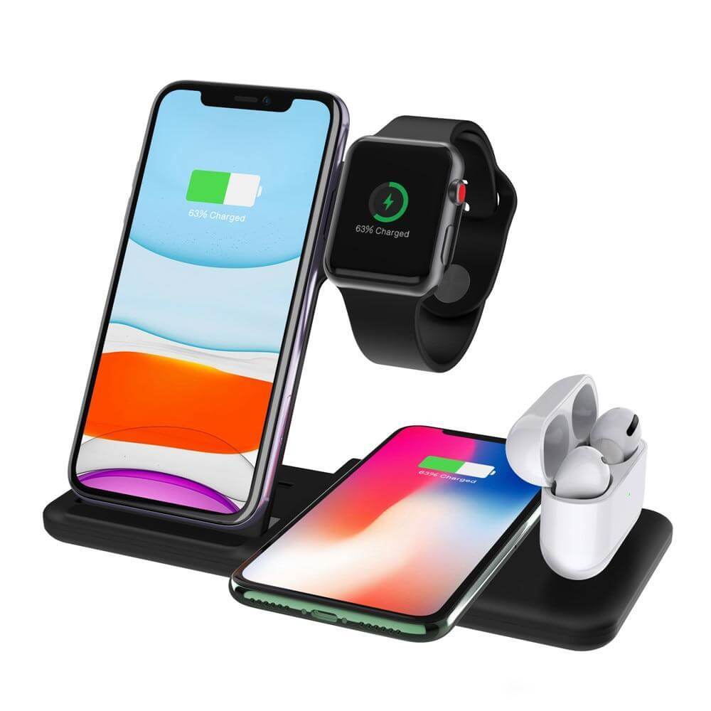 Qi Wireless 4 in 1 Portable Charging Station for iPhone / Apple Watch / AirPods-Accessories-800X