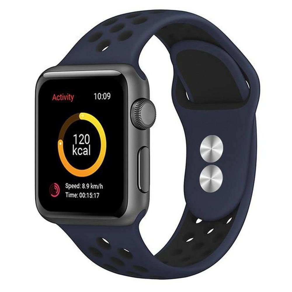 Soft Silicone Breathable Wristband for Apple Watch-Silicone Band-800X