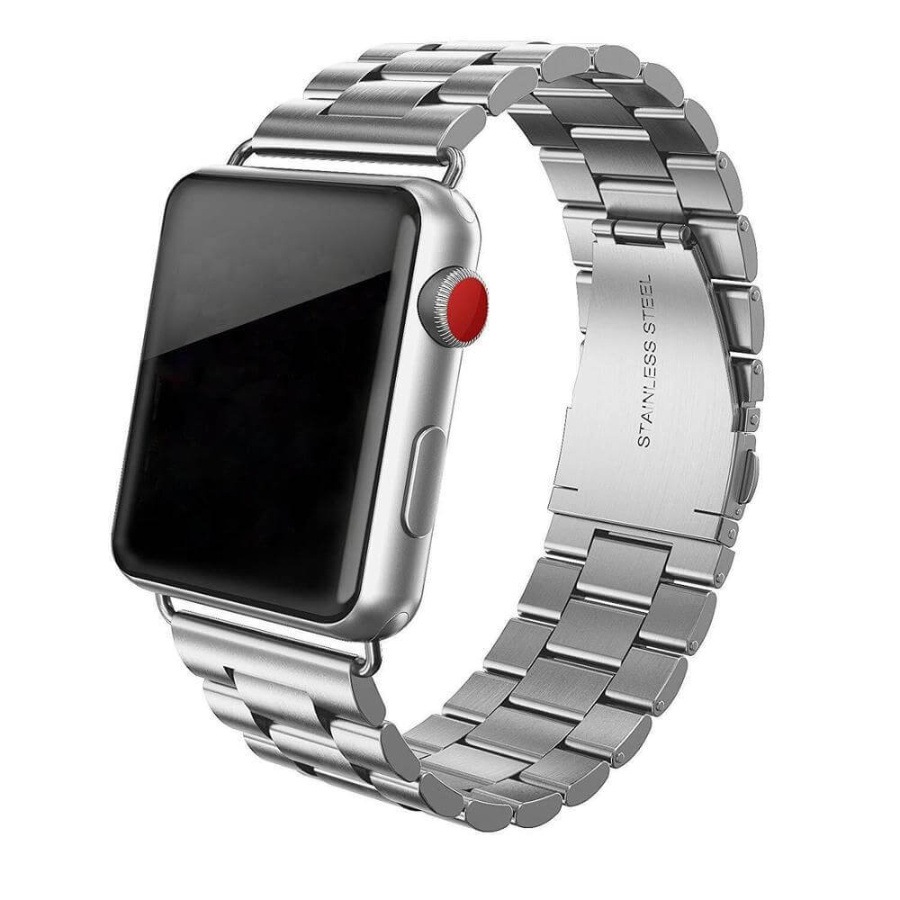 Stainless Steel 3 Beads Replacement Band for Apple Watch-Stainless Steel Band-800X
